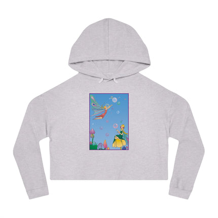 Blossoming Fairy Magic Cropped Hooded Sweatshirt