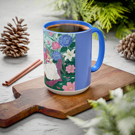 The Ladies Of The Blossoming Vanity Colorful Mugs – Art Deco Floral Elegance
