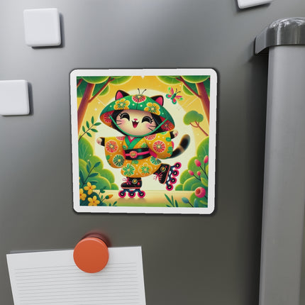 Firefly Dance on Wheels Die-Cut Magnets (5 Sizes)