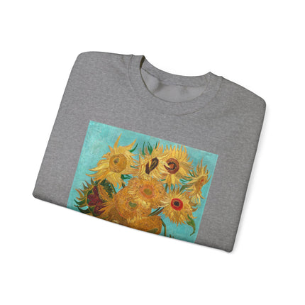 Vase with Twelve Sunflowers by Vincent Van Gogh Heavy Blend™ Crewneck Sweatshirt