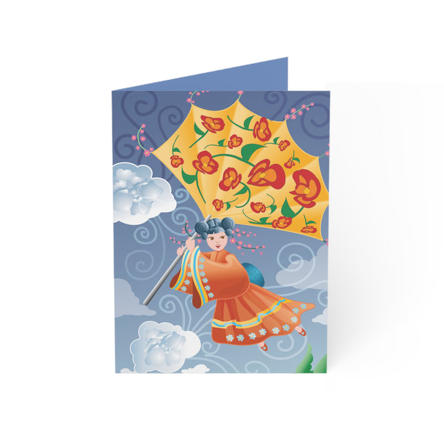 Flight of Blossoms Greeting Cards (1, 10, 30, and 50pcs)
