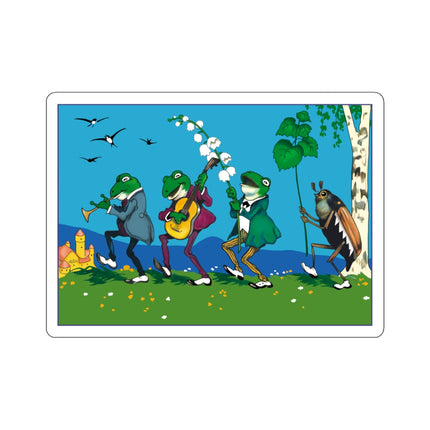Frog and Beetle Band Kiss-Cut Stickers (4 Sizes)