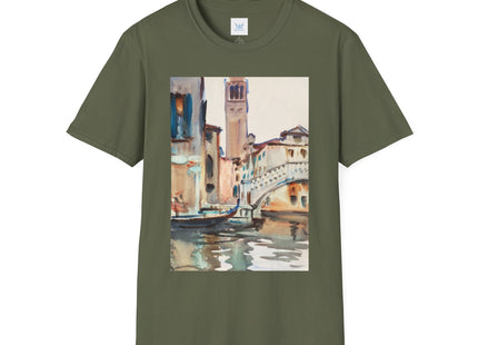 A Bridge and Campanile, Venice by John Singer Sargent Softstyle T-Shirt