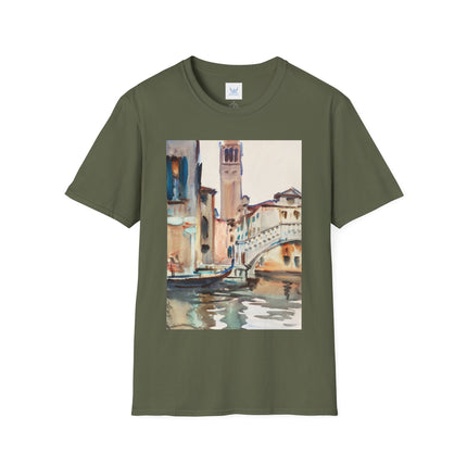 A Bridge and Campanile, Venice by John Singer Sargent Softstyle T-Shirt