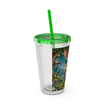 Fawn Defender Sunsplash Tumbler with Straw, 16oz