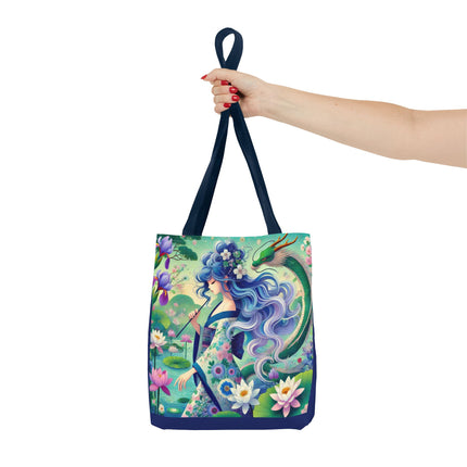Fairy of the Koi Pond Tote Bag – Mystical Harmony & Pond Enchantment