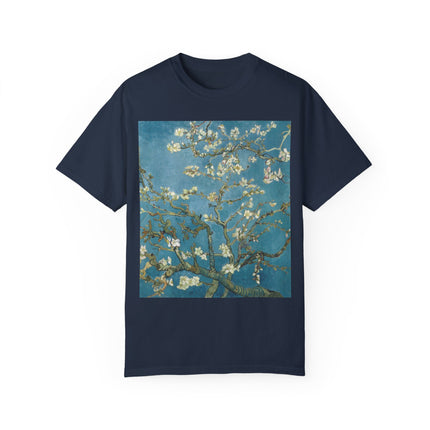 Almond Blossom by Vincent van Gogh Unisex Garment-Dyed T-shirt