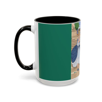 The Peacock's Admiration Colorful Mug (11oz, 15oz) – Rococo Elegance, Peacock Beauty & Garden Charm