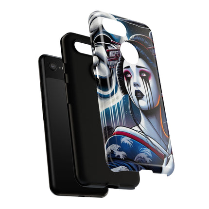 Geisha’s Black Ink Tears Phone Cases