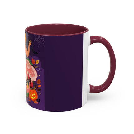 🌹🎃 The Lady Of The Haunted Rose Garden Colorful Mug – Romantic Halloween Charm