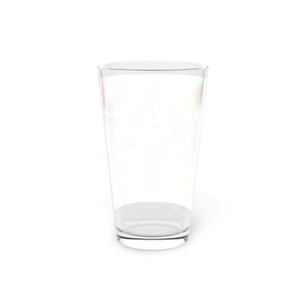 🎿🌸 The Winter Flower Adventurer Pint Glass – Colorful Ski Fantasy