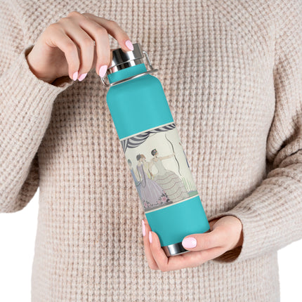 Visez au coeur, belles dames! by George Barbier Copper Vacuum Insulated Bottle, 22oz