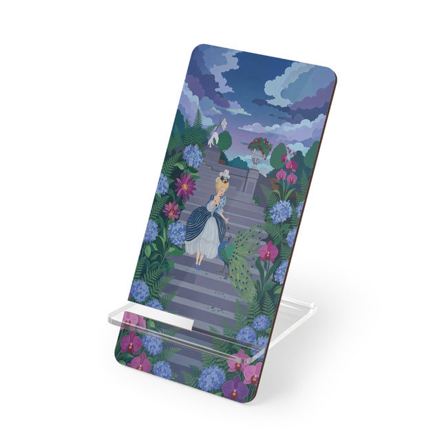 🦚🌸 The Peacock Garden Encounter Mobile Display Stand – Art Deco Floral Fantasy