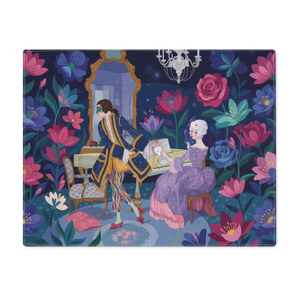 🌺🎼 The Garden Sonata Placemat – Art Deco Musical Fantasy