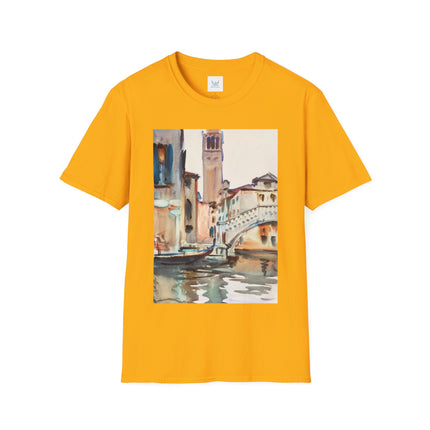 A Bridge and Campanile, Venice by John Singer Sargent Softstyle T-Shirt