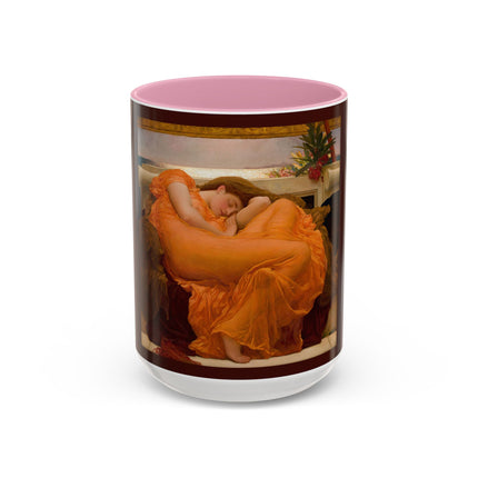 Flaming June by Frederic Leighton Colorful Mugs (11oz, 15oz)