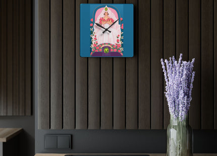 August & Peridot Zodiac Acrylic Wall Clock