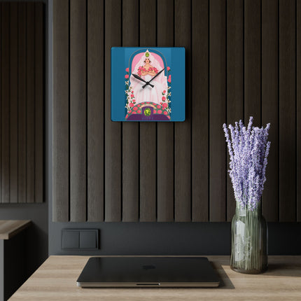 August & Peridot Zodiac Acrylic Wall Clock