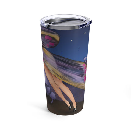 Slumbering Fairy on a Mushroom Tumbler 20oz
