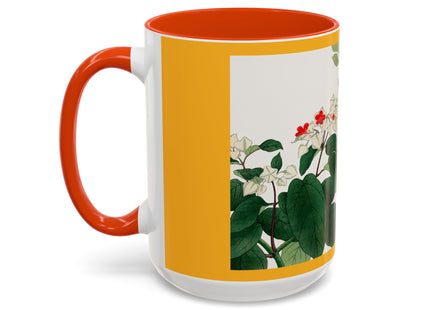 Clerodendrum & Rudbeckia Flower by Tanigami Kônan Colorful Mugs (11oz, 15oz)
