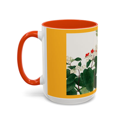 Clerodendrum & Rudbeckia Flower by Tanigami Kônan Colorful Mugs (11oz, 15oz)