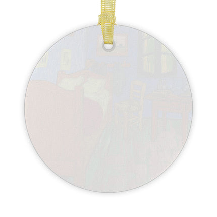The Bedroom by Vincent van Gogh Glass Ornaments