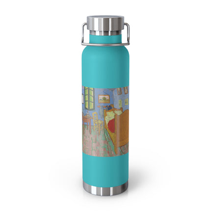 The Bedroom by Vincent van Gogh Copper Vacuum Insulated Bottle, 22oz