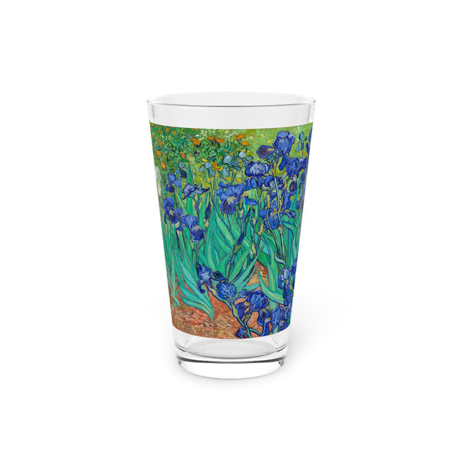 Irises by Vincent Van Gogh Glass, 16oz