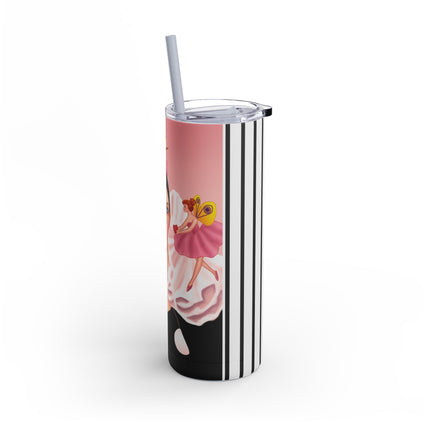 Pierrot & Fairies Dressed in Pink by Sofia Chiostri Skinny Matte Tumbler, 20oz