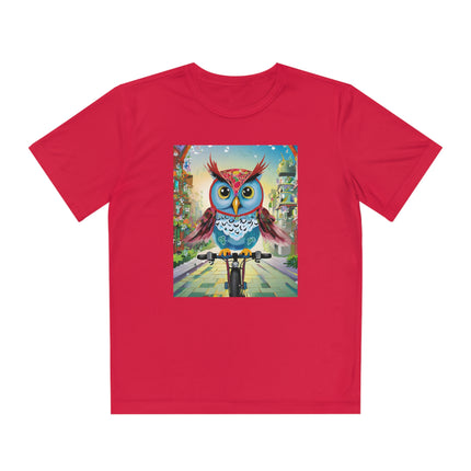 Cycling Owl Youth Competitor Tee – Urban Adventure & Playful Energy