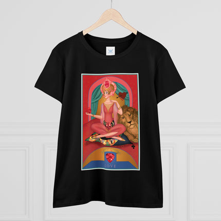 July & Ruby (from the Gem Series) by Sofia Chiostri Women's Midweight Cotton Tee