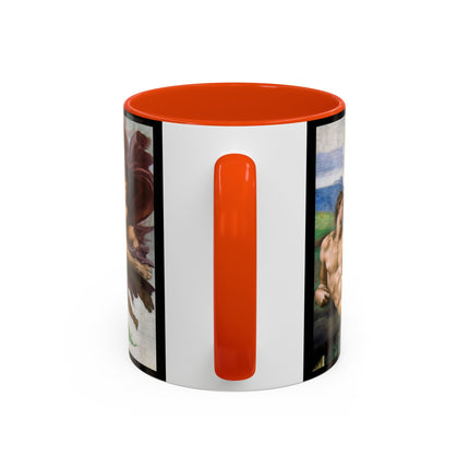 The Creation of Adam by Michelangelo Buonarroti Colorful Mugs (11oz, 15oz)