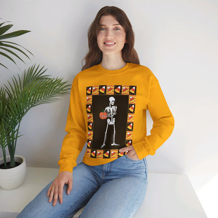 Candy Corn Skeleton Unisex Heavy Blend™ Crewneck Sweatshirt