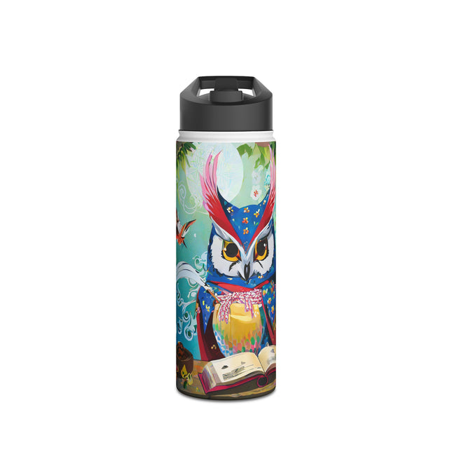 Owl's Magical Workshop Stainless Steel Water Bottle