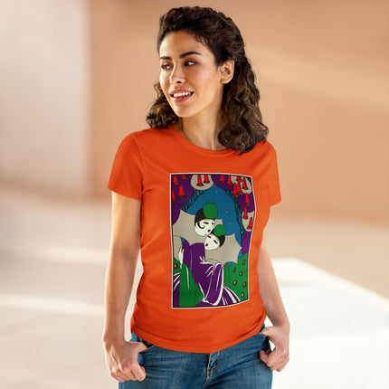 Two Pierrots Women's Midweight Cotton Tee