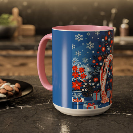 🎋❄️ The Winter Lantern Celebration Colorful Mug – Elegant Asian Christmas Fantasy