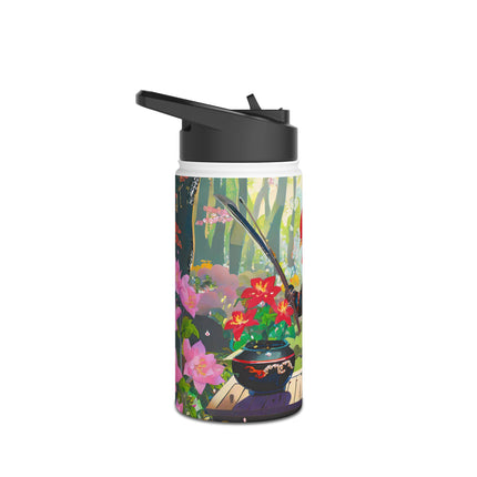 Cyberpunk Rooster Stainless Steel Water Bottle
