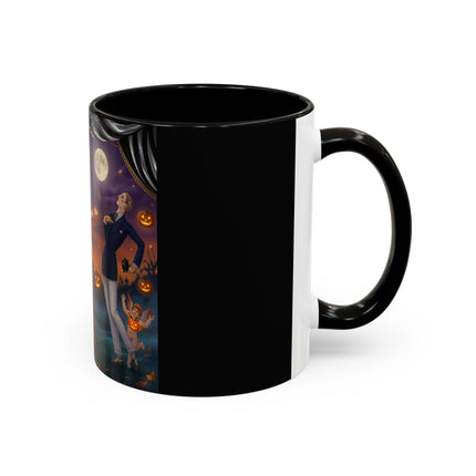 🏹🎃 Cupid's Arrow At Pumpkin Moon Manor Colorful Mug – Romantic Halloween Charm