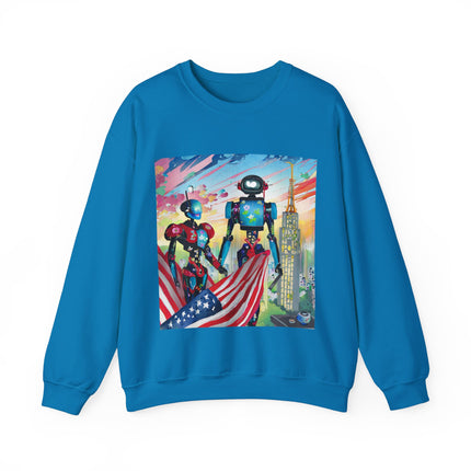 High Fashion Cyberpunk CIA Robots Unisex Heavy Blend™ Crewneck Sweatshirt