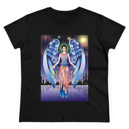 Celestial Symphony Women's Midweight Cotton Tee