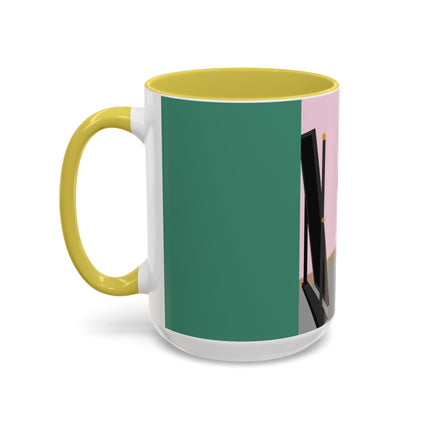 The Yellow Hat Colorful Mugs – 1920s Vogue Whimsy & Playful Elegance