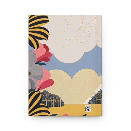 🧳🌸 The Lady Of The Grand Garden Departure Hardcover Journal – Art Deco Travel Whimsy