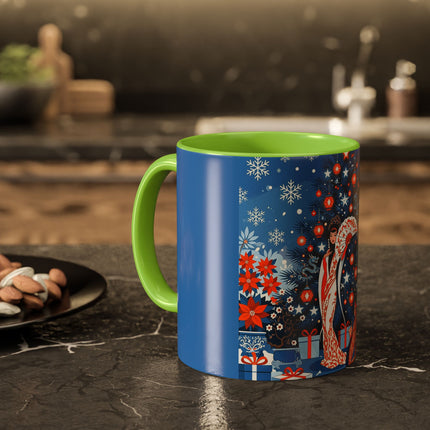 🎋❄️ The Winter Lantern Celebration Colorful Mug – Elegant Asian Christmas Fantasy
