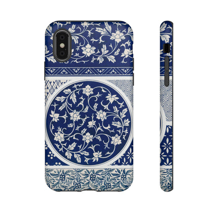 Blue Flower Pattern by Owen Jones Phone Cases
