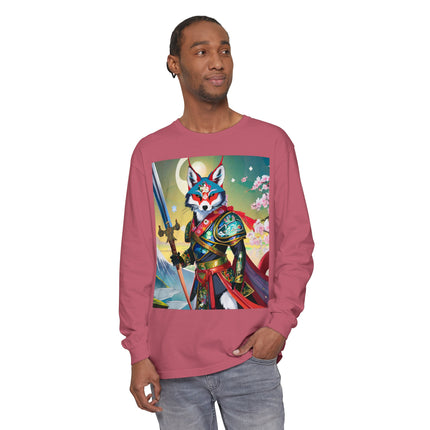 Cyberpunk Samurai Dog Long Sleeve T-Shirt