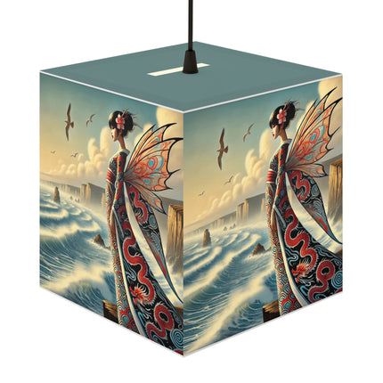 🌊🧚 The Coastal Fairy Light Cube Lamp – Serene Grace & Oceanic Magic