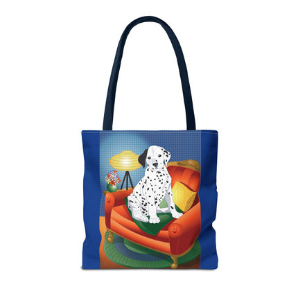 A Dalmatian's Cozy Corner Tote Bag (AOP)