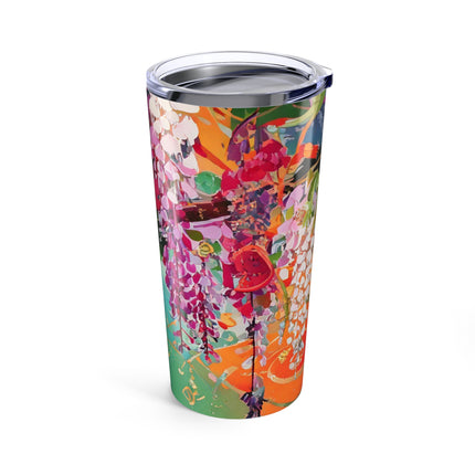 Golden Wisteria Elegance Tumbler 20oz