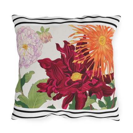 Dahlia Flower by Tanigami Kônan Outdoor Pillows