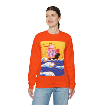 Golden Seas and Whimsical Dreams Heavy Blend™ Crewneck Sweatshirt